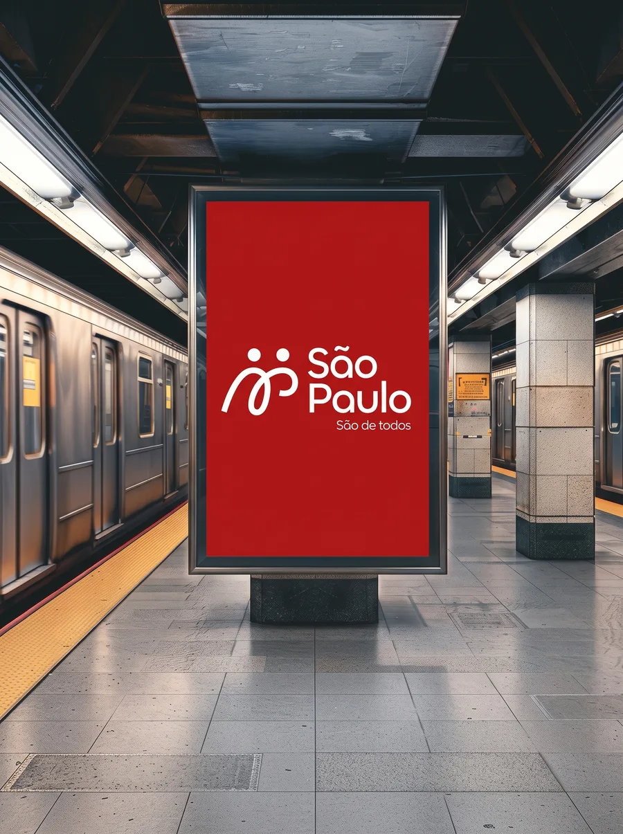 Mídia em metrô — São Paulo